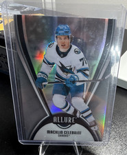 Upper Deck Allure Macklin Celebrini #71 Black Rainbow Sharks 2025-26