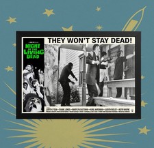 Night of the Living Dead 1968 | Porch Attack Scene | Lobby Card 12×8