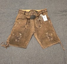 Leder Trachtenhose Antik Braun Grösse 52 von MS Trachten.