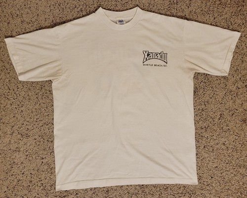 VTG Xanadu Nightclub Myrtle Beach SC T-Shirt Souvenir Zest Tees Mens XL 80s 90s