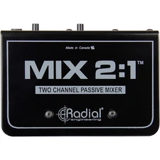 Radial Engineering MIX 2:1 Two Channel Audio Combiner & Mixer