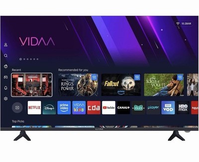 32 Zoll LED Fernseher Kiano HD Ready mit DVB-T2/S2, Triple Tuner Dolby Audio USB