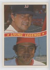1984 Donruss Living Legends Carl Yastrzemski Johnny Bench #B HOF 0bd6