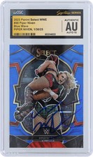 Piper Niven WWE Autographed 2023 Panini Select Blue Wave #48 #/99 CGC 10 Card