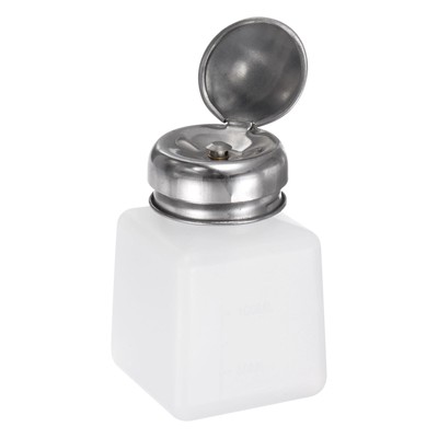 Solvent Alcohol Dispenser 100ml Press Type Liquid Dispenser Pump, White