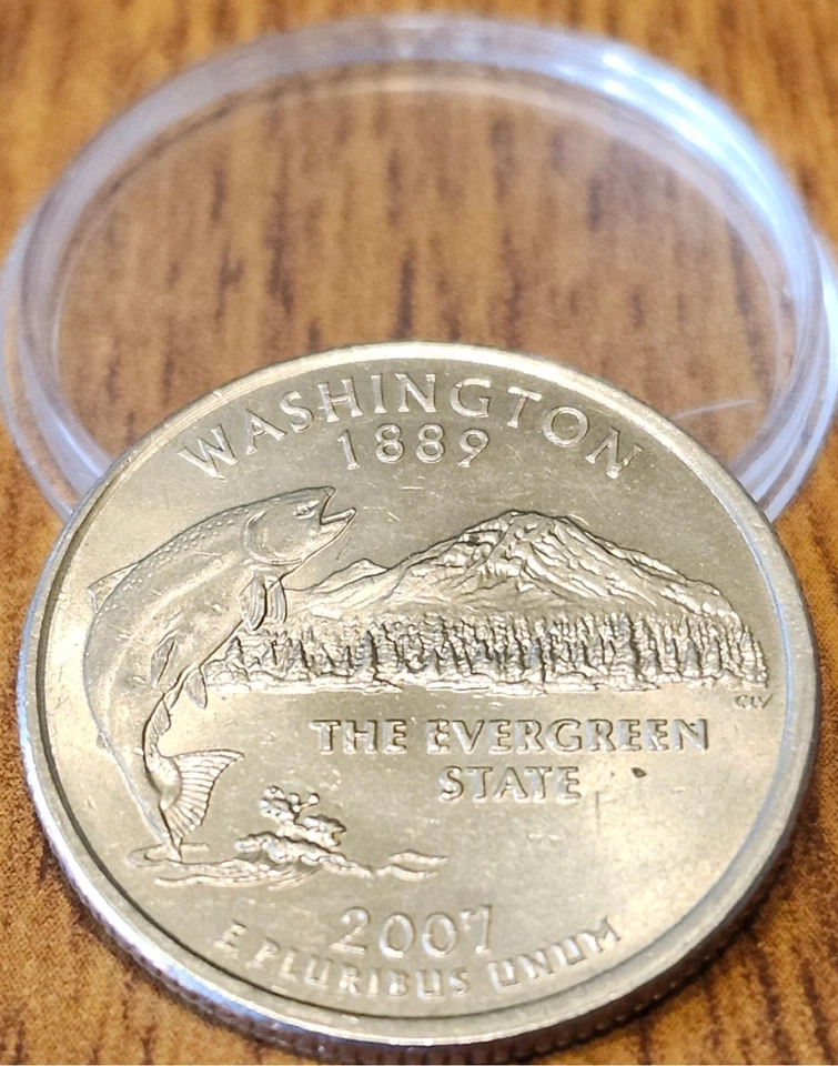 50% Off Sale - 2007P Washington State Collectible Quarter from Bank Rolls - Image 2 of 4