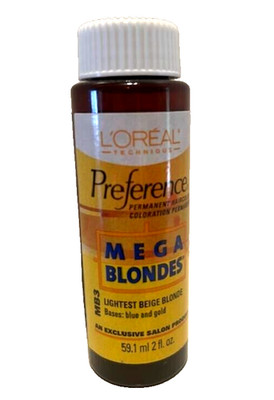 L'Oreal Preference Mega Blonde MB3   2 oz   Fast