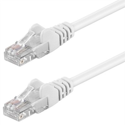 Patchkabel weiß 5m U/UTP CAT5e DSL-/Netzwerk Ethernet-Kabel 100MHz RJ45 8P8C