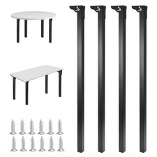 Folding Table Legs, 4pcs 70cm(27.6") Metal Foldable Table Furniture Legs