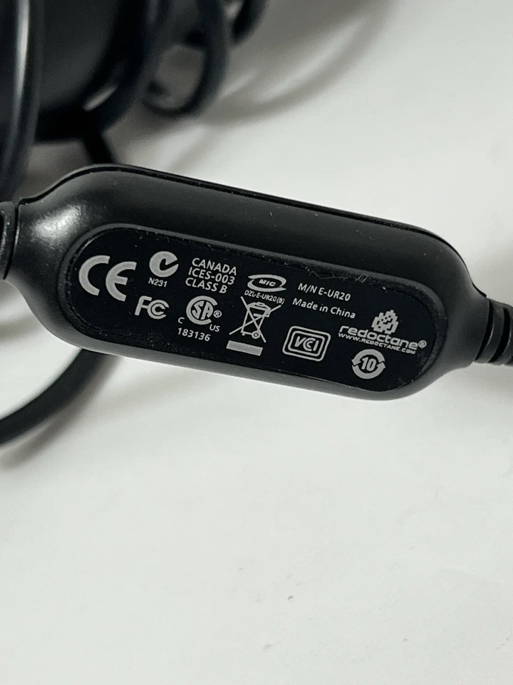 Guitar Hero USB Microphone E-UR20 Xbox 360 PS3 Wii Mic Red Octane Black - Image 3 of 3