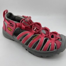 Keen Whisper Girls Sandals Adjustable Outdoor Water Hiking Pink/Gray Sz 2