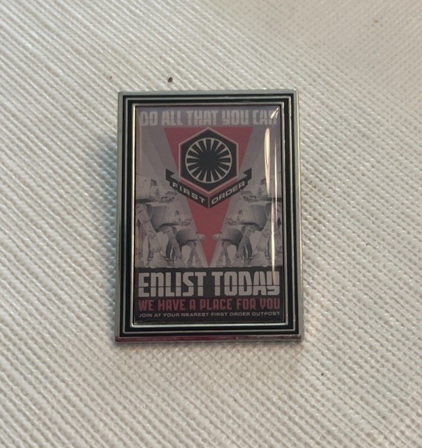 Disney Pin 2019 Star Wars Galaxy's Edge Join the 709 Mystery Enlist Today Poster