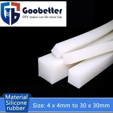 Square Silicone Rubber Strip Solid Sealing Strip Waterproof Non-Slip HIGH TEMP