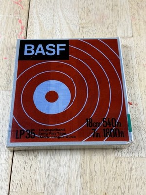 BASF Reel To Reel Tape 1800' LP35 ~ New Old Stock Factory Sealed Hard Case