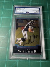Wes Welker Signed 2004 Auto Bowman Chrome Rookie Card Chargers Patriots PSA