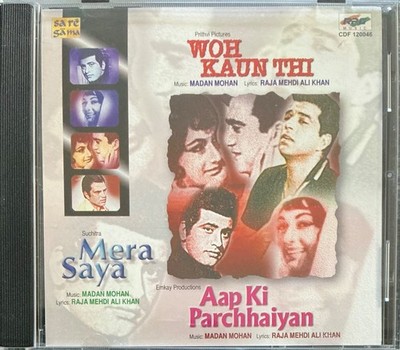 Mera saya / Woh Kaun Thi / Aap Ki Parchhiyan-Madan Mohan 3 IN 1 New Combo CD