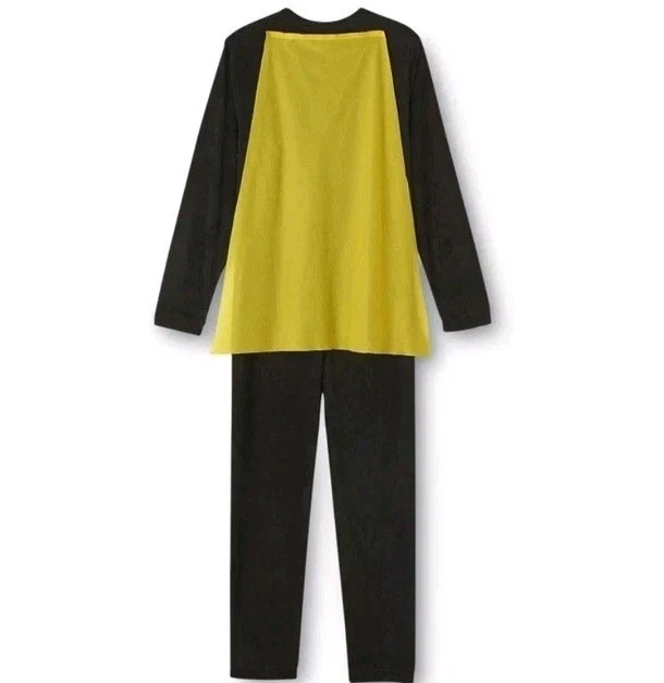 Batman One Piece Fleece Pajamas Men Women S Union Suit Cape Costume Superhero - Image 3 of 4