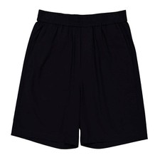 Ami Paris Men's Black Elasticated Waist Bermuda Shorts