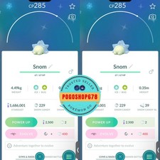 Pokémon Go - Shiny Snom   Mini P T C or Trad...