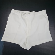 Vintage Kings Road Sears Men 36 White Tennis Shorts Terry Pocket 1970s Retro