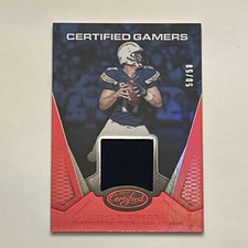 Philip Rivers, S/N 50/50 CERTIFIED GAMERS, 2017 Panini Certified Football.