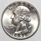1951 D Washington Quarter CHOICE BRILLIANT UNCIRCULATED (I226)