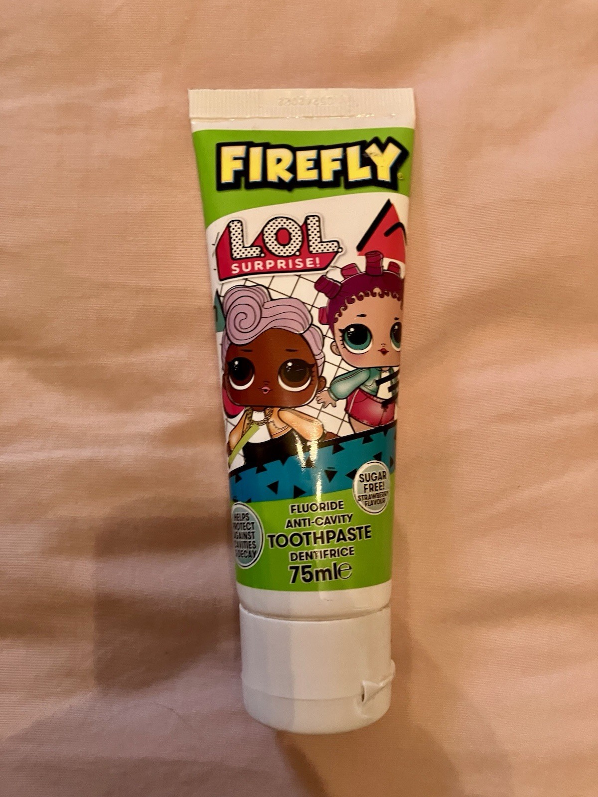 Firefly LOL Surprise Toothpaste 75ml. New. Sugar Free. Strawberry Flavour.