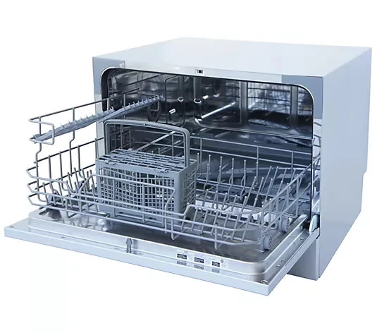 GRAN VENTA - Lavavajillas de encimera SPT con arranque retardado en plata (stock en EE. UU.) Foto 2 de 3