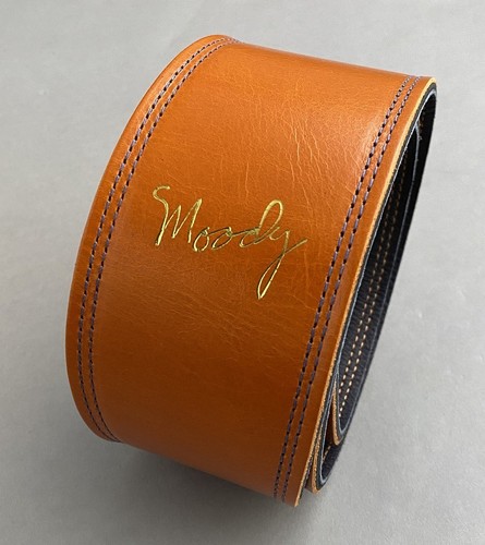 Moody Straps Leather Leather2.5 Standard -Orange/Navy- Immediate Delivery Availa