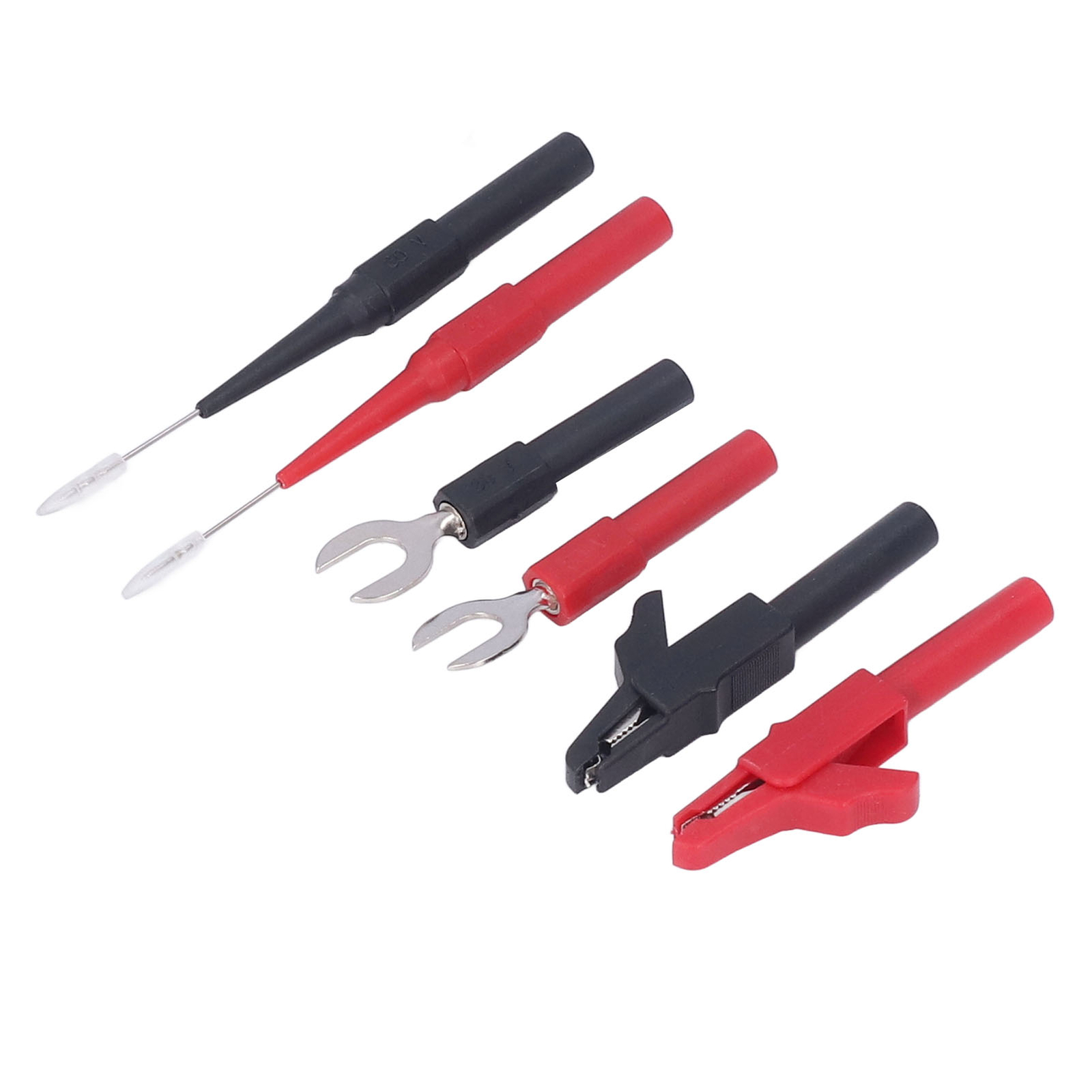 Multimeter Test Leads Kit Brass PVC Crocodiles Clip Banana Plug Testing