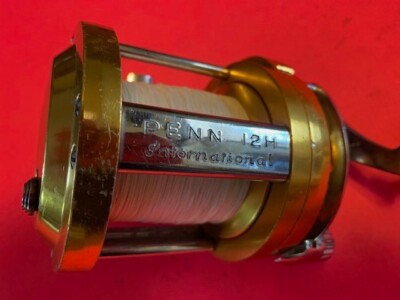 Pennインターナショナル12H ヴィンテージ CUSTOM BUILT PENN INTERNATIONAL 12H 2-SPEED FISHING REEL CAL