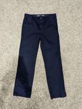 Old Navy Boys 14 Straight Leg Pants Chino Blue Cotton Spandex Built In Flex EUC