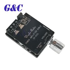 Mini version 50Wx2 Bluetooth 5.0 digital power amplifier board with switch DIY