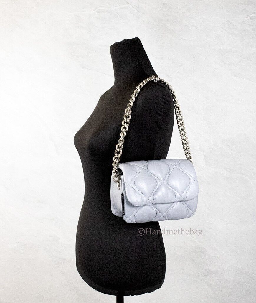 Marc Jacobs Pillow Small Grey Quilted Leather Shoulder Marc Jacobs Pillow Small Grey Quilted Leather Shoulder