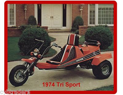 1974 Tri Sport Three Wheeler  Refrigerator / Tool Box /  Magnet