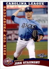 2016 Carolina League Prospects Choice #25 Josh Staumont La Habra California Card