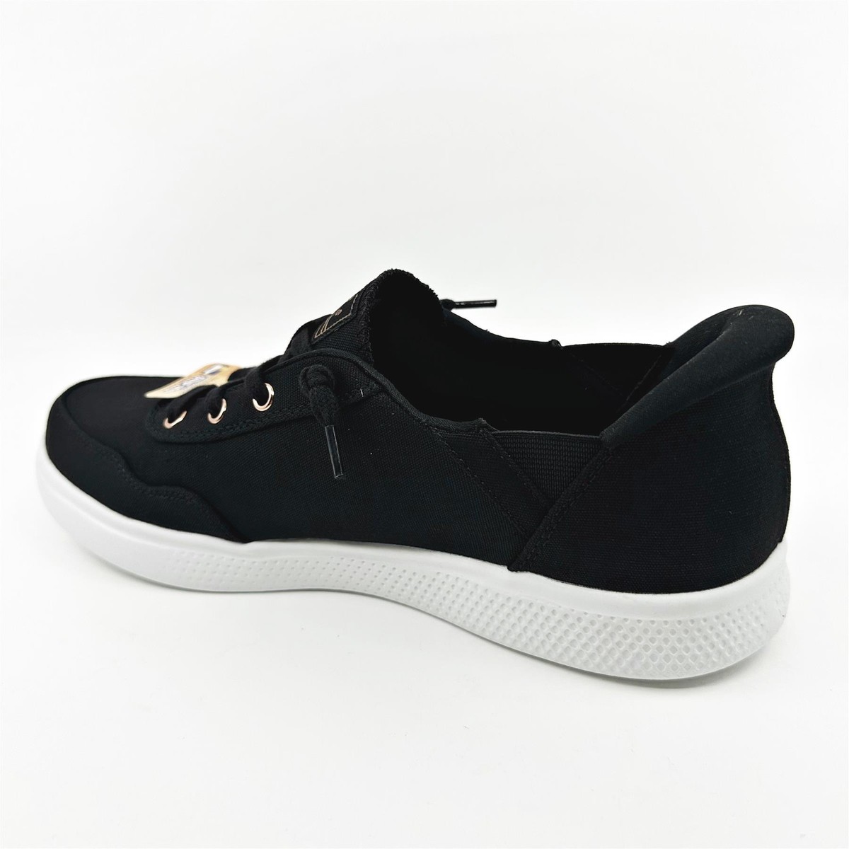 Skechers Bobs Skipper Keep It Sweet Black Womens Slip On