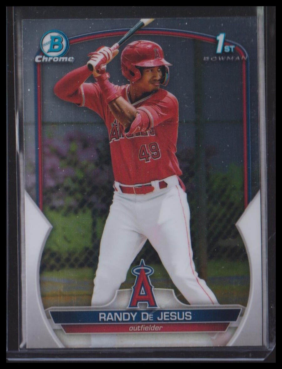 2023 Bowman #BCP-19 Randy De Jesus Chrome Prospects Los Angeles Angels