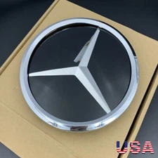 Front Grille Mirror Chrome Emblem Fit For Mercedes Benz C E SLK Class C300 E350-