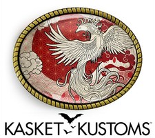 Phoenix Belt Buckle - Abstract Geometric Bird Handmade Belt Buckle - 18