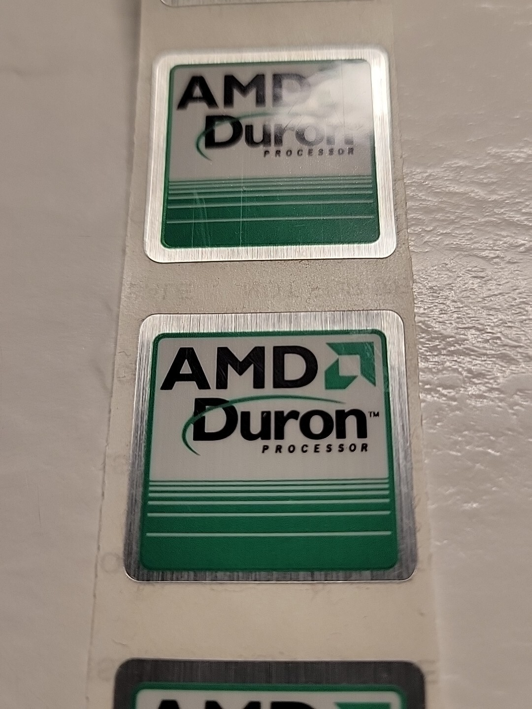 RARE AMD DURON STICKER CASE BADGE 25x25mm 1-inch | eBay