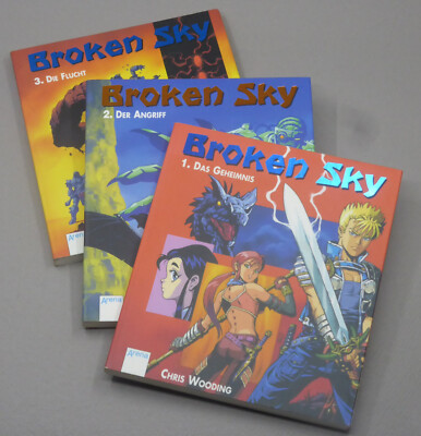 Broken Sky 1-3 Chris Wooding (Das Geheimnis, Der Angriff, Die Flucht) Topzustand