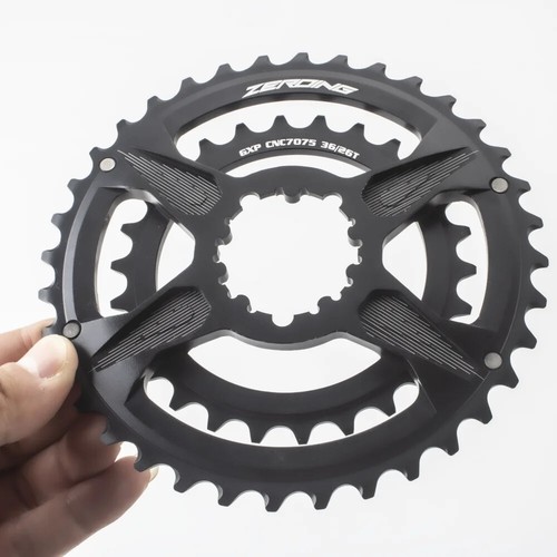 Mountain Bike Chainwheel 2 X 10 / 11 / 12s 36-26T 38-28T Double Chainrings - Picture 3 of 20