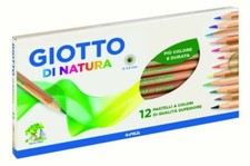 Giotto di Natura Matite Colorate Assortiti Set di 12 - Multicolore