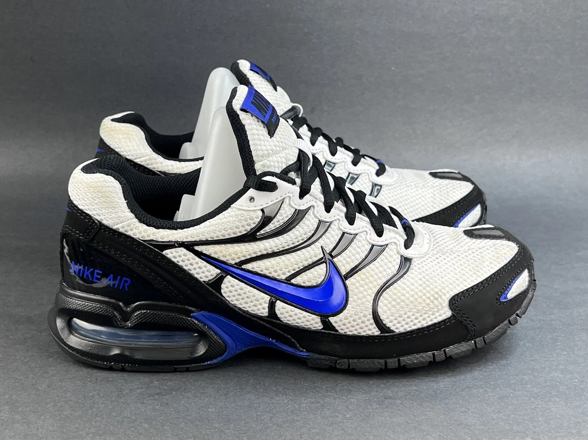 Nike Air Max Torch 4 Running Shoes CW7026-100 White Blue Black Menu0026#039;s  Size 8 | eBay