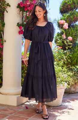 karen kane black maxi dress Karen Kane Cascade Wrap Dress, XS, Black