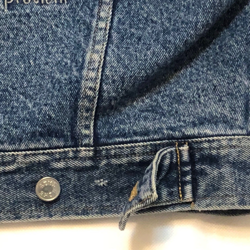 VTG Acme Clothing Co. Men's Jean Jacket - "Worldwide Manufacturing" Graphic - L - Picture 8 of 11
