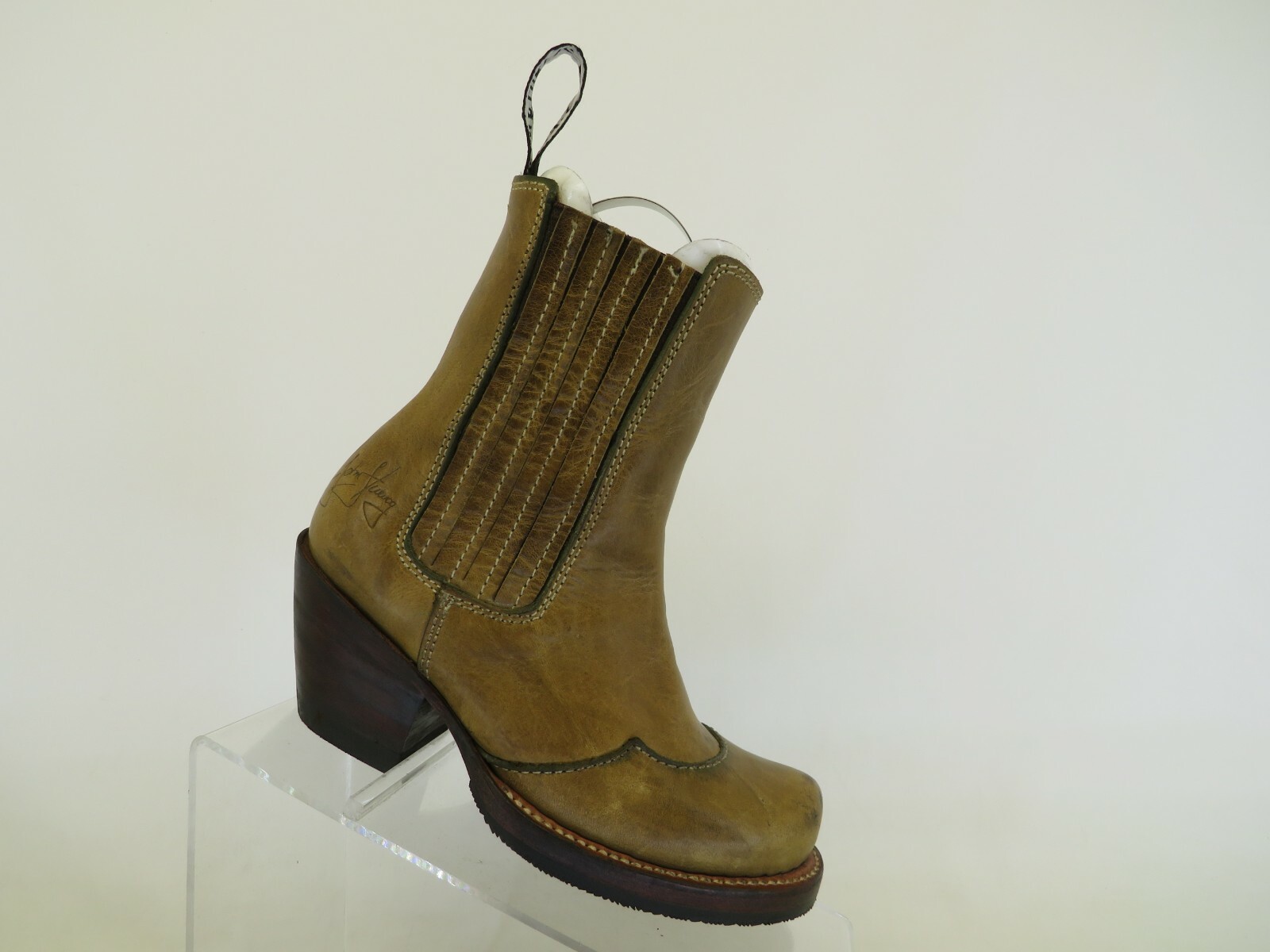 leather ankle boots size 4