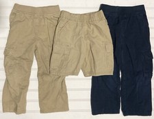 Children  s Place Boy  s Pants Shorts Bundle Khaki Tan Blue Pull On Bottoms 3 Set