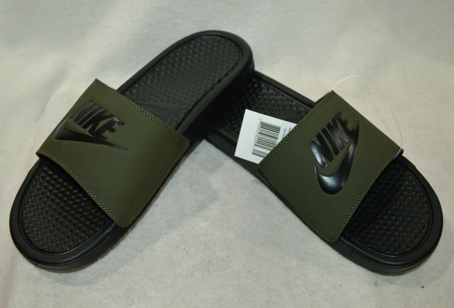 nike olive green slides